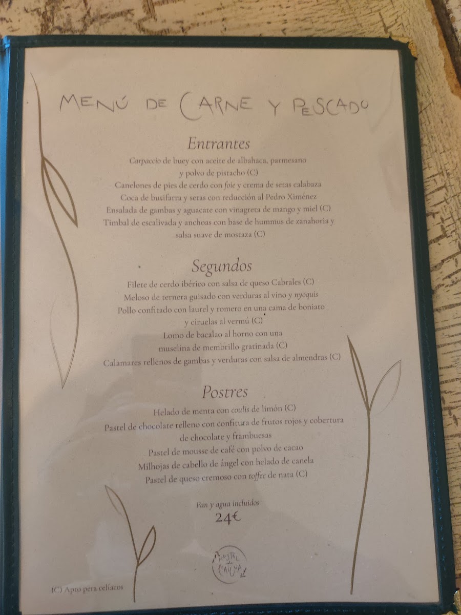 Menu Hostal De L'aigua-6