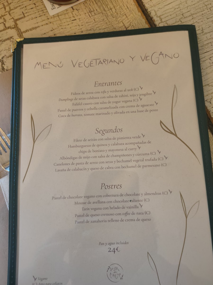 Menu Hostal De L'aigua-7